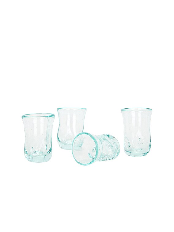 COMPLETEDWORKS Set of four recycled-glass wine glasses