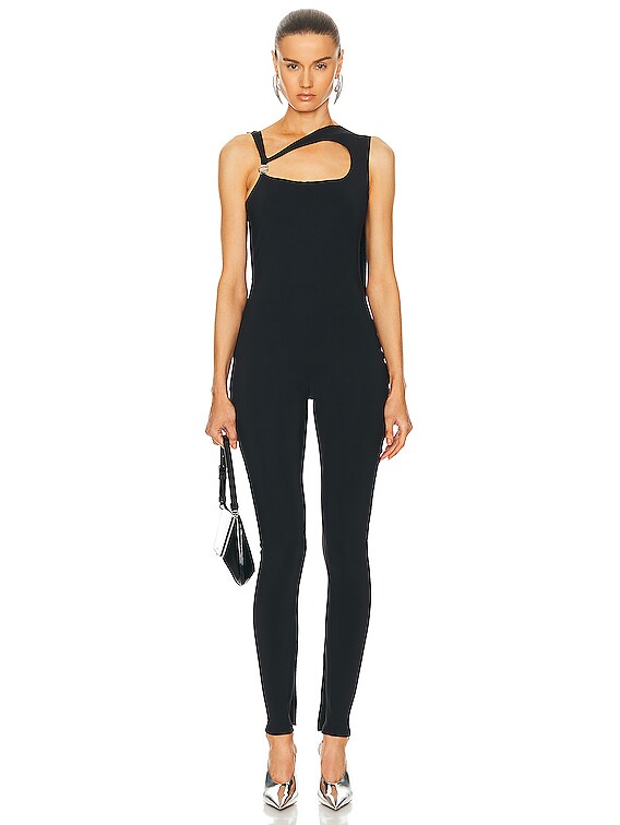 Coperni Cape Cut Out Jumpsuit in Black | FWRD