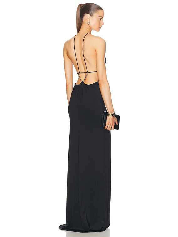 Coperni Suspended Triangle Dress in Black | FWRD