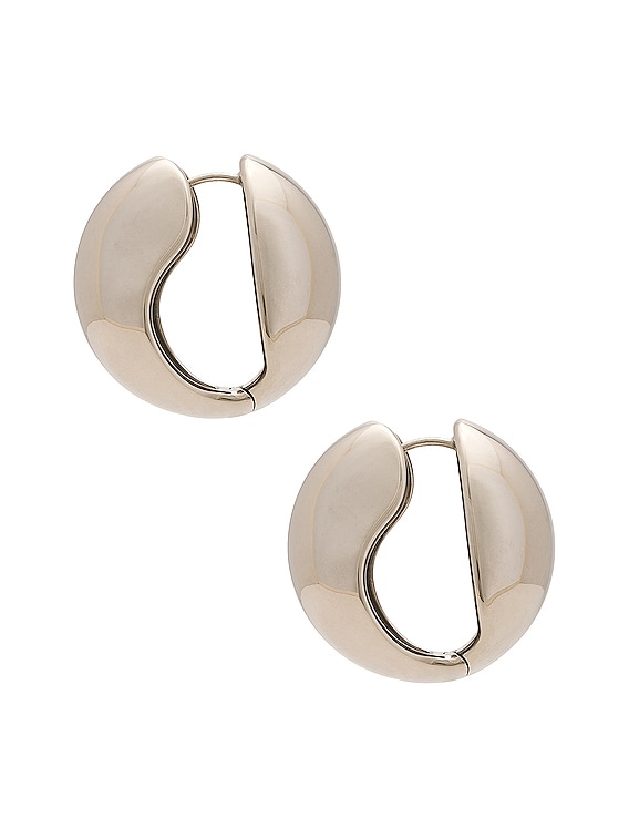 Coperni chunky huggie-hoop earrings - Silver