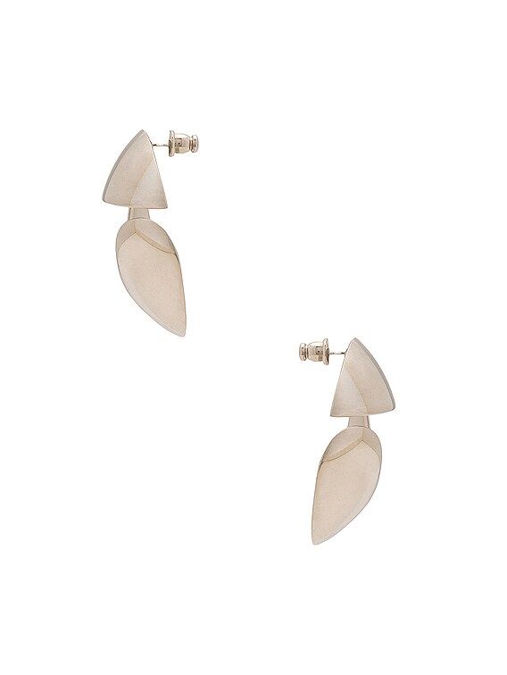 Coperni Silver Logo Earrings