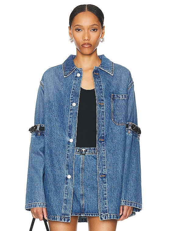 Coperni Open Elbow Jacket in Washed Blue | FWRD