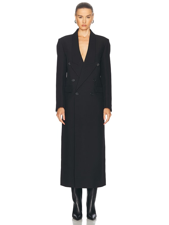 【関税込み】Coperni ブラック オーバーサイズ ベルト コート Coperni コート - Black | FWRD