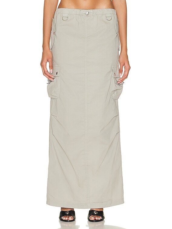 Coperni Cargo Maxi Skirt in Stone | FWRD Coperni Cargo Maxi Skirt in Stone | FWRD