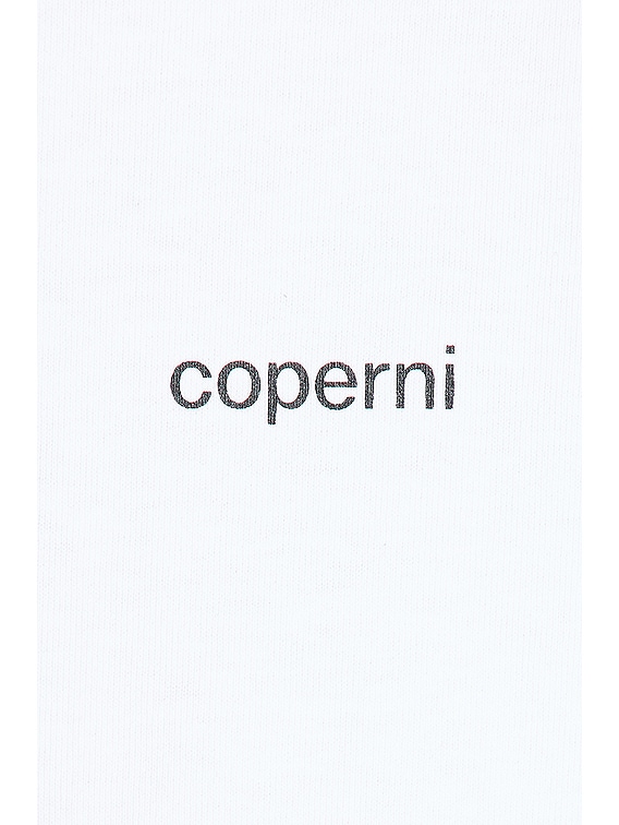 Coperni Logo Boxy T-shirt in Optic White | FWRD