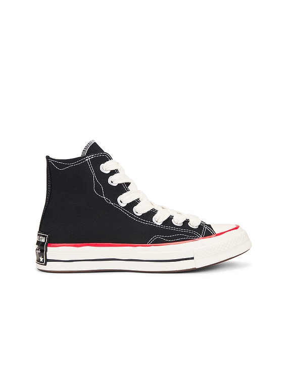 Converse Chuck 70 Sketch in Black White Red FWRD