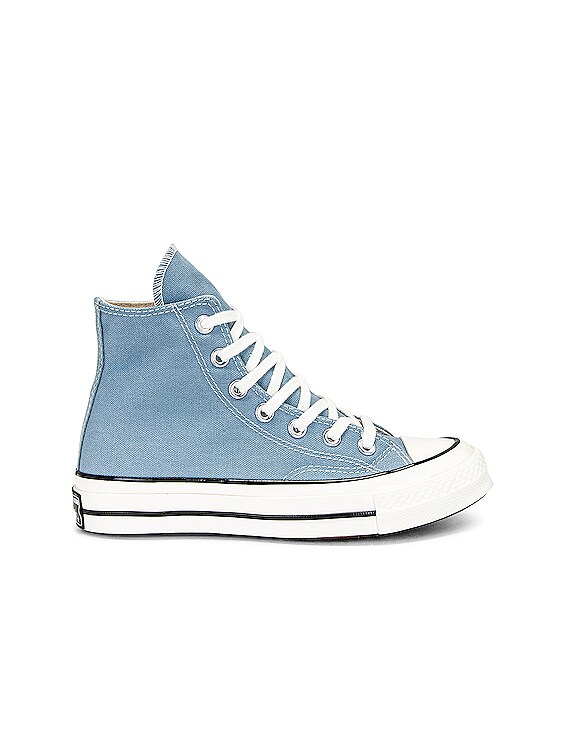 black and blue converse high tops