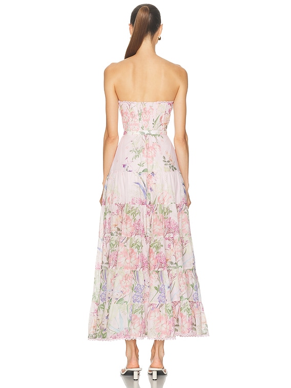 Charo Ruiz Ibiza Danny Long Dress in Pink Botanic | FWRD