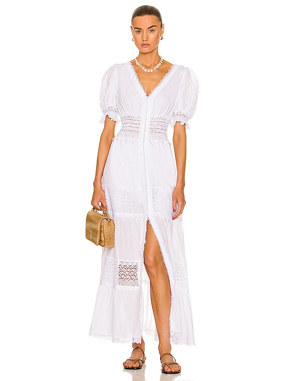Charo Ruiz Ibiza Clemence Maxi Dress in White | FWRD