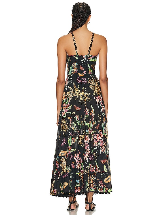 Charo Ruiz Ibiza Melia Long Dress in Black Fresca | FWRD