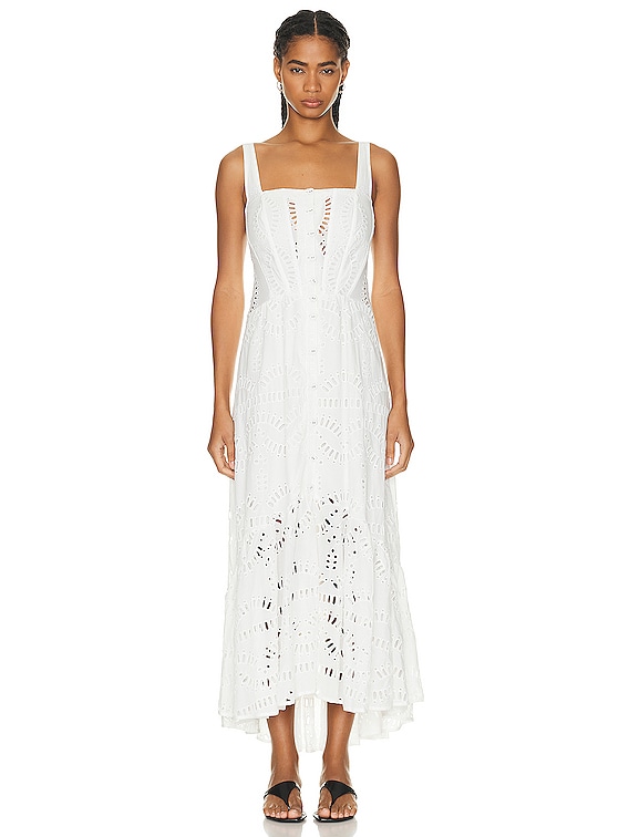 Charo Ruiz Ibiza Nissy Maxi Dress in White Samoa | FWRD
