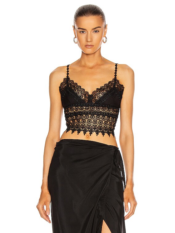 Charo Ruiz Ibiza Dana Top in Black | FWRD