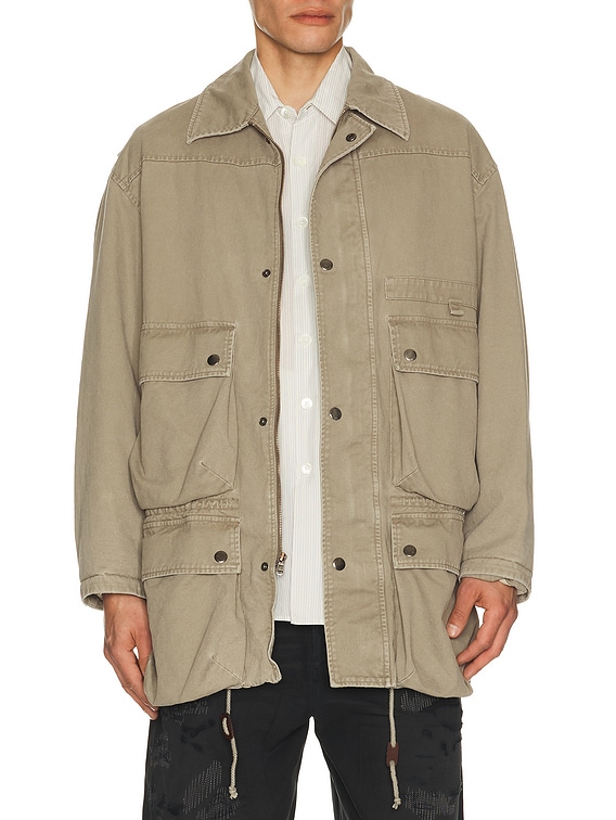 Commission Midtown Fisherman Jacket in Washed Khaki | FWRD