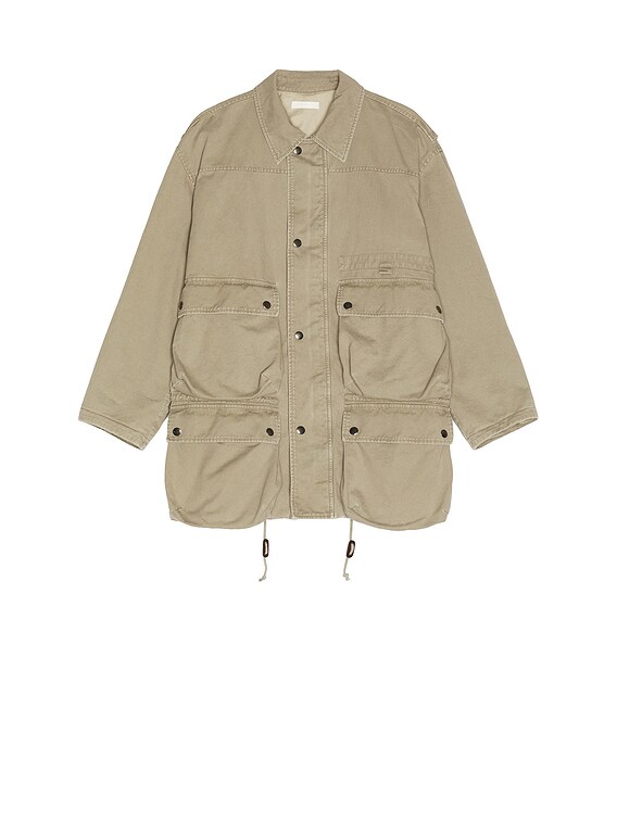 Commission Midtown Fisherman Jacket in Washed Khaki | FWRD