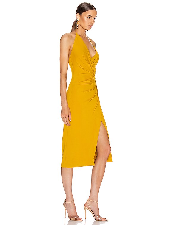 low back halter dress