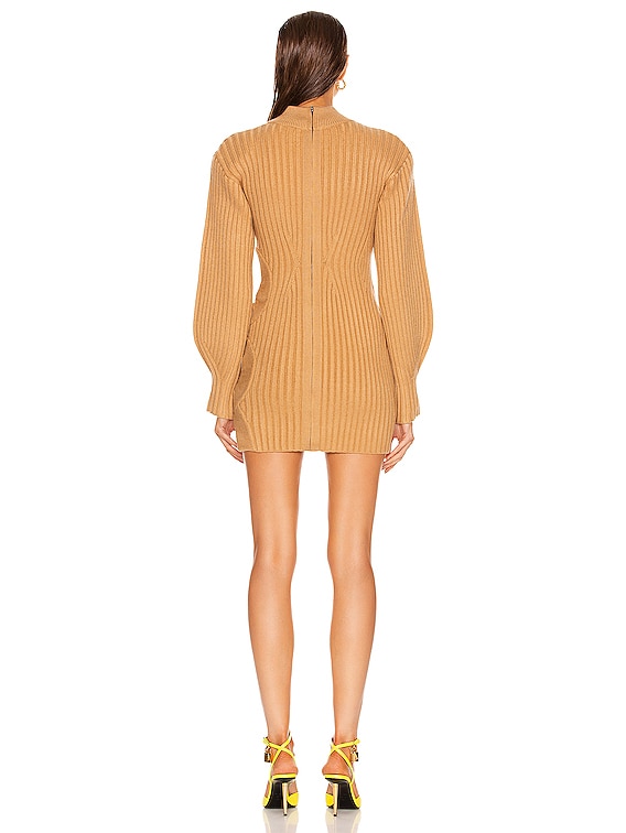 VIP【関税送料無料】希少 DAVID KOMA GREEN NEON MINI DRESS DAVID KOMA | Crystal Embellished High-Neck Mini Dress