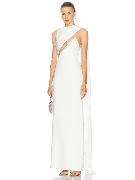 Draped Chest Detail Gown