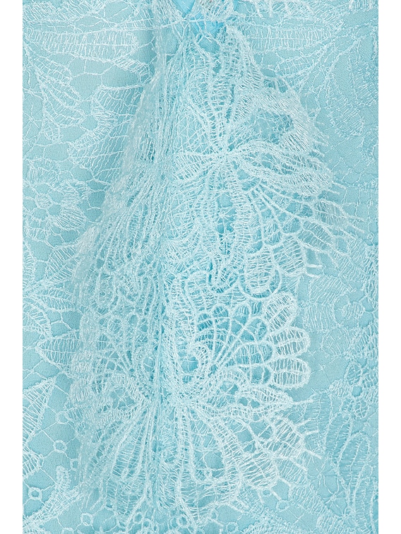 V Neck Lace Gown