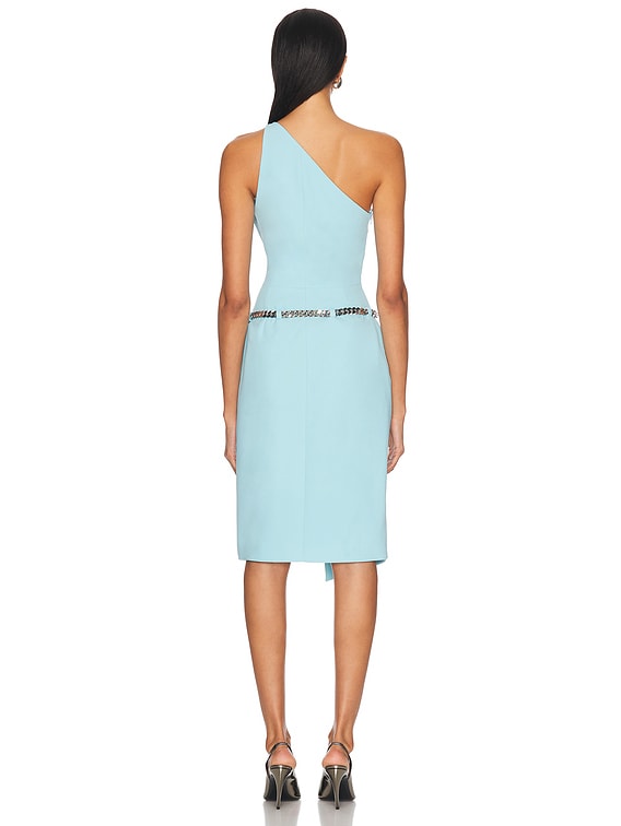 Flower Chunky Detail Asymmetric Dress