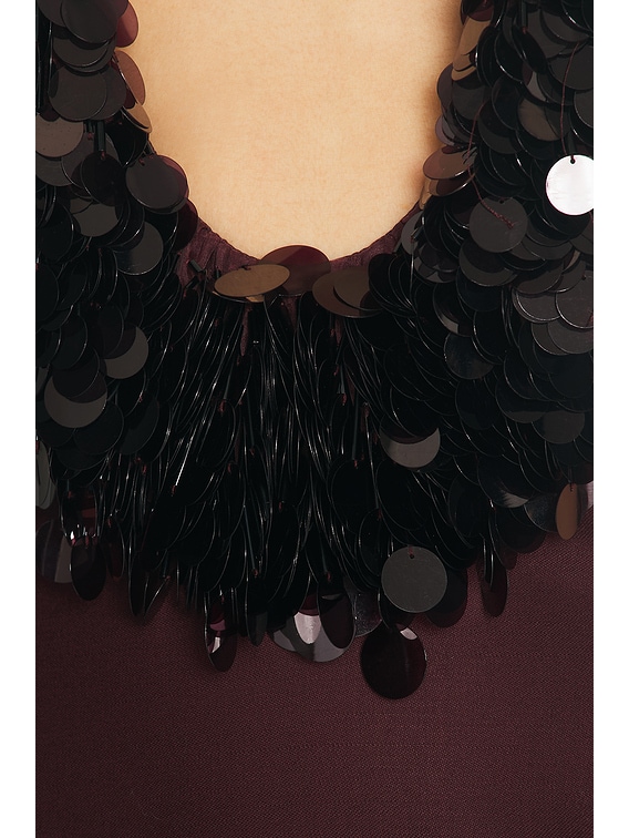 Payette Embroidered Neckline Halter Dress