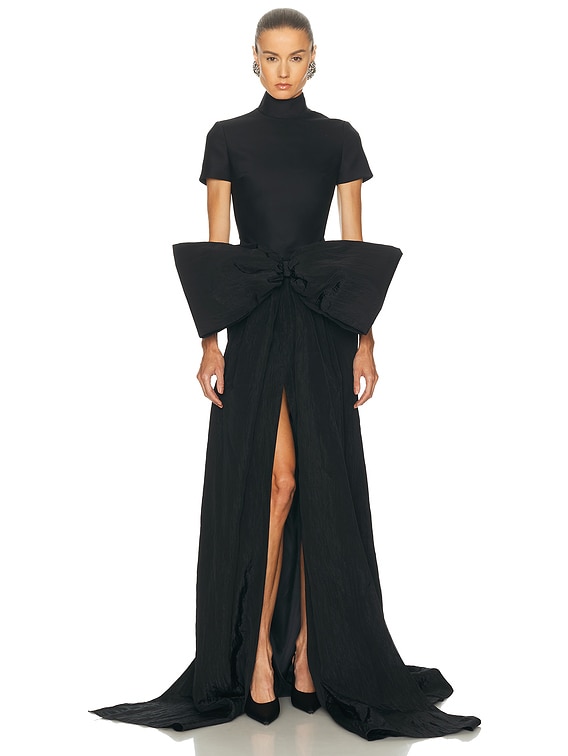Oversized Bow Detail Gown