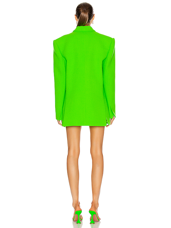 David Koma Oversized Blazer in Neon Green | FWRD