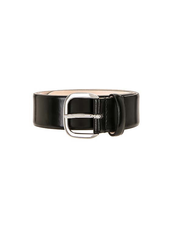 Dehanche Jeanne Sleek Leather Belt Terre Silver XS Déhanche Jeanne Leather Belt | Saks Fifth Avenue main image 3