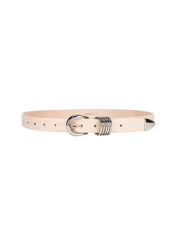 DEHANCHE Hollyhock Belt in Ivory & Silver | FWRD