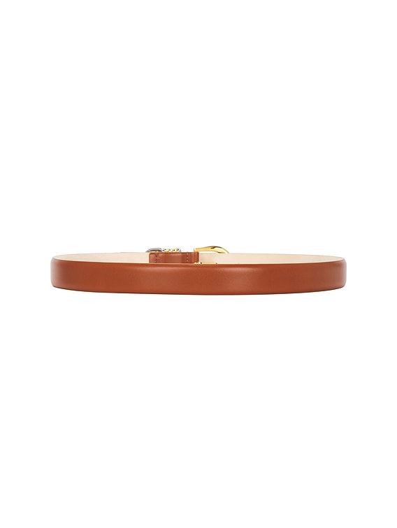 DEHANCHE Hollyhock Mixed Metal Belt in Terre, Silver, & Gold | FWRD