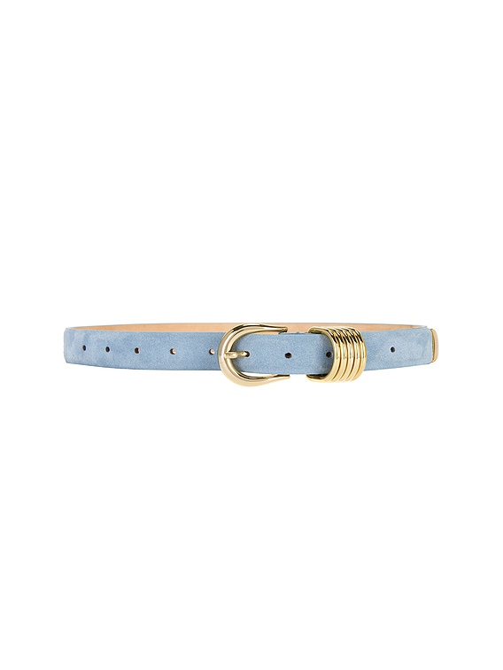 [MONOHA] / ☆ 24FW Suede belt / 2 colors Exclusive] Suede belt (black / pink) : MONOHA