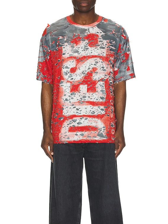 Diesel Boxt Peel T-Shirt in Formula Red | FWRD