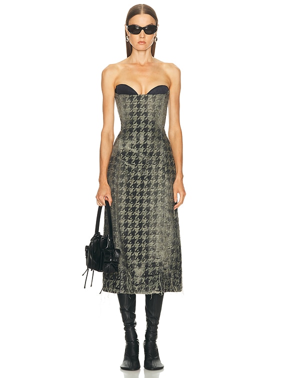Strapless Midi Dress