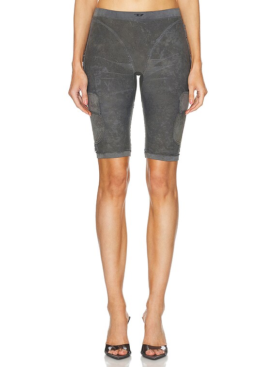Diesel Biker Short in Ash & Grey | FWRD