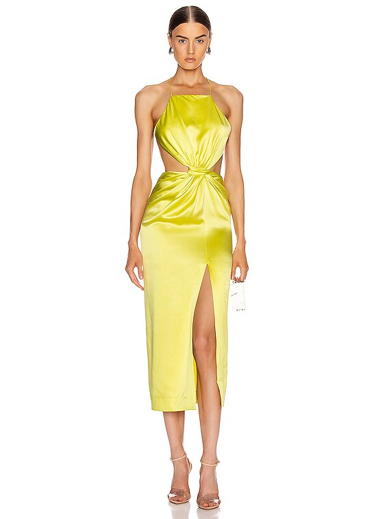 dion lee yellow dress