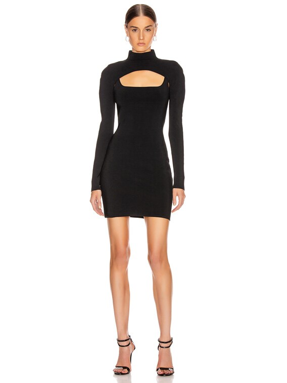 dion lee black dress