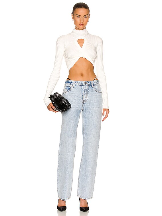 Dion Lee Figure 8 Reversible Top in Ivory | FWRD