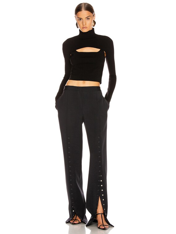 Dion Lee Stirrup Top in Black | FWRD