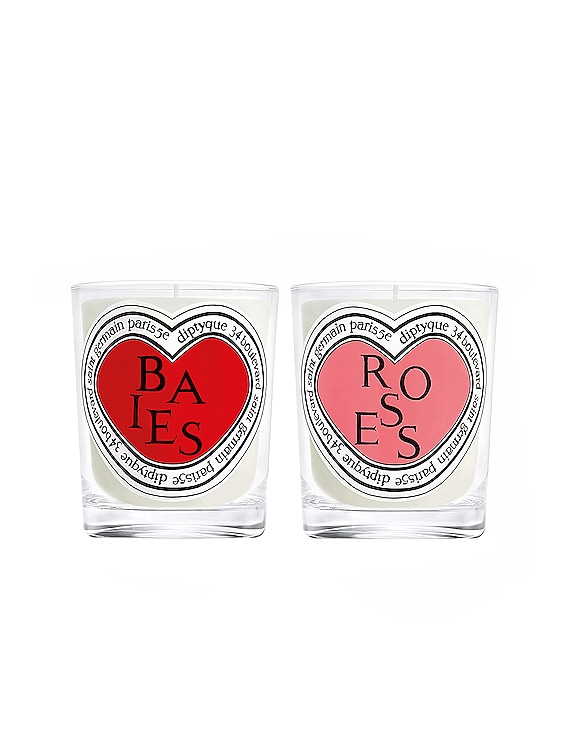 Diptyque Valentine's Baies & Roses Duo Candle Set | FWRD