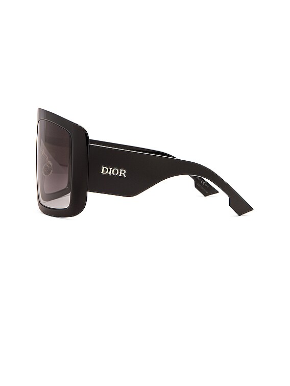 Dior SoLight Shield Sunglasses in Black | FWRD display picture 3