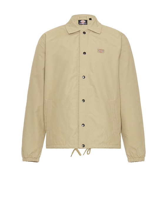 Dickies Oakport Coaches Jacket in Khaki FWRD