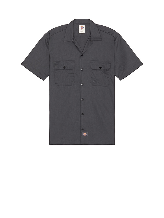 Dickies Original Twill Short Sleeve Work Shirt in Charcoal | FWRD