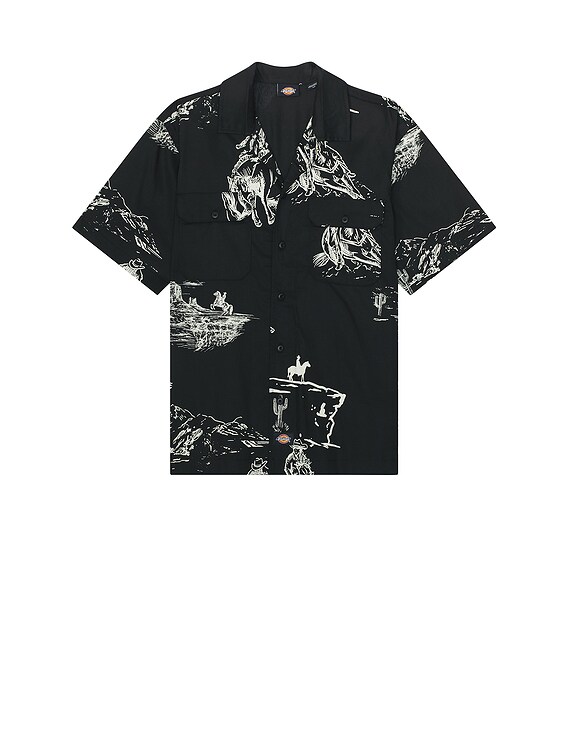 Dickies Savage Work Short Sleeve Shirt in Black | FWRD
