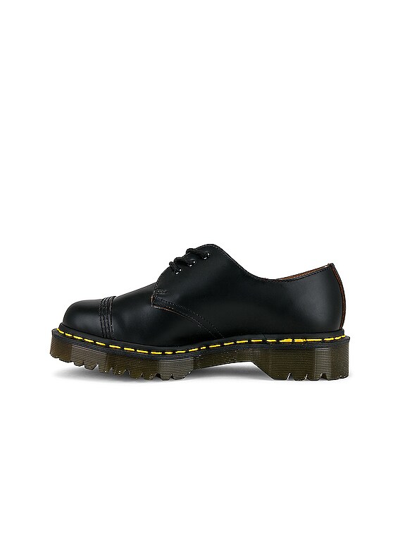 Dr. Martens Made in England 1461 Bex Toe Cap in Black | FWRD