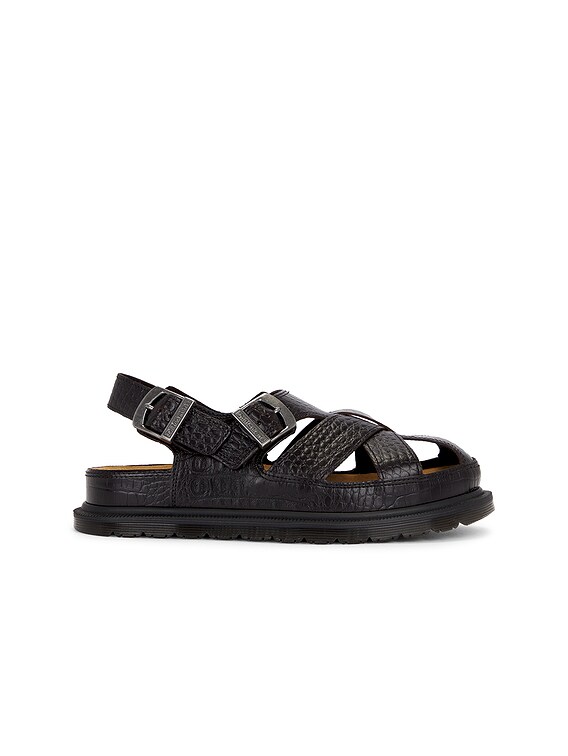 Dr. Martens San Archive Fisherman Sandals in Dark Brown | FWRD