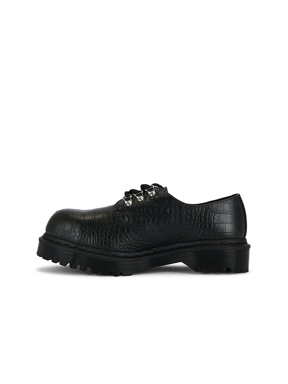 Dr. Martens Croc Emboss 1461 Boot in Forest Green | FWRD