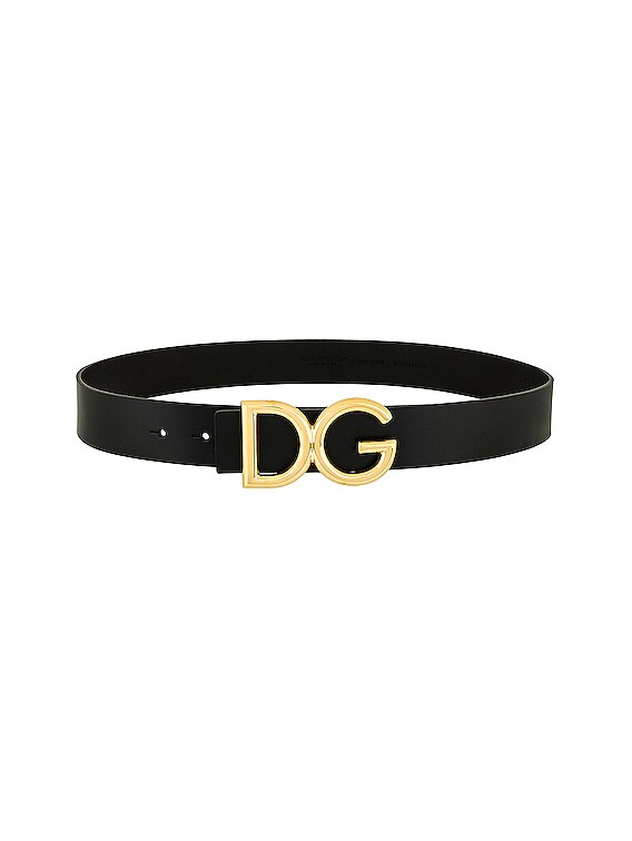 Dolce & Gabbana Belt in Black & Gold | FWRD