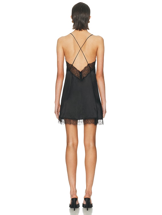 Dolce & Gabbana Mini Slip Dress in Black | FWRD