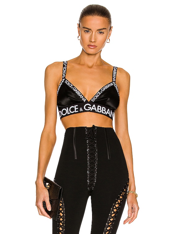 Dolce & Gabbana Triangle Bra in Black