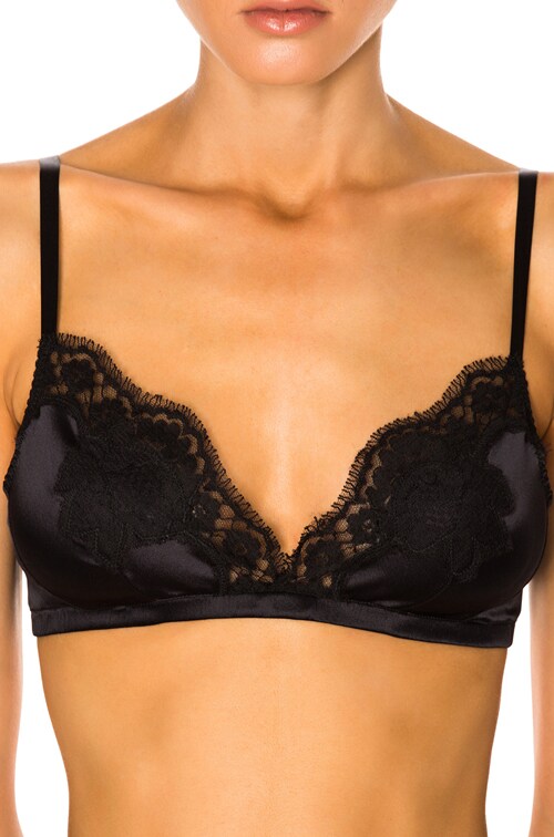 Dolce & Gabbana Lace Trim Bra in Black