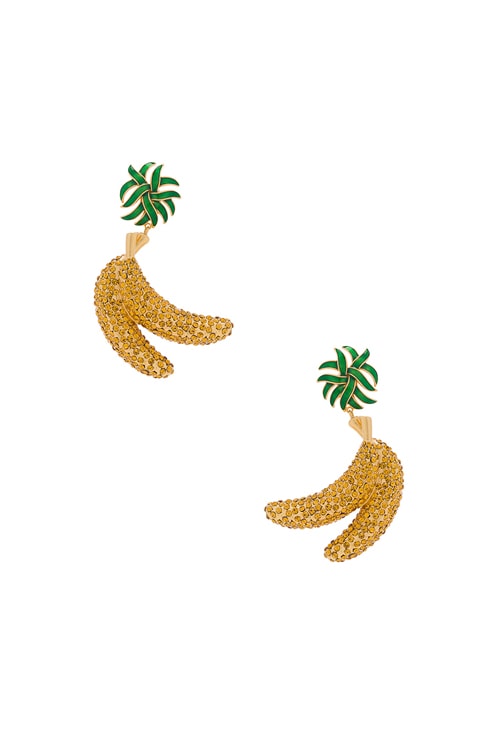 dolce and gabbana banana earrings